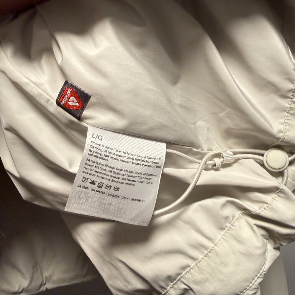 Lululemon Water-Resistant Insulated Hooded Jacket SZL Bone - Picture 6 of 8